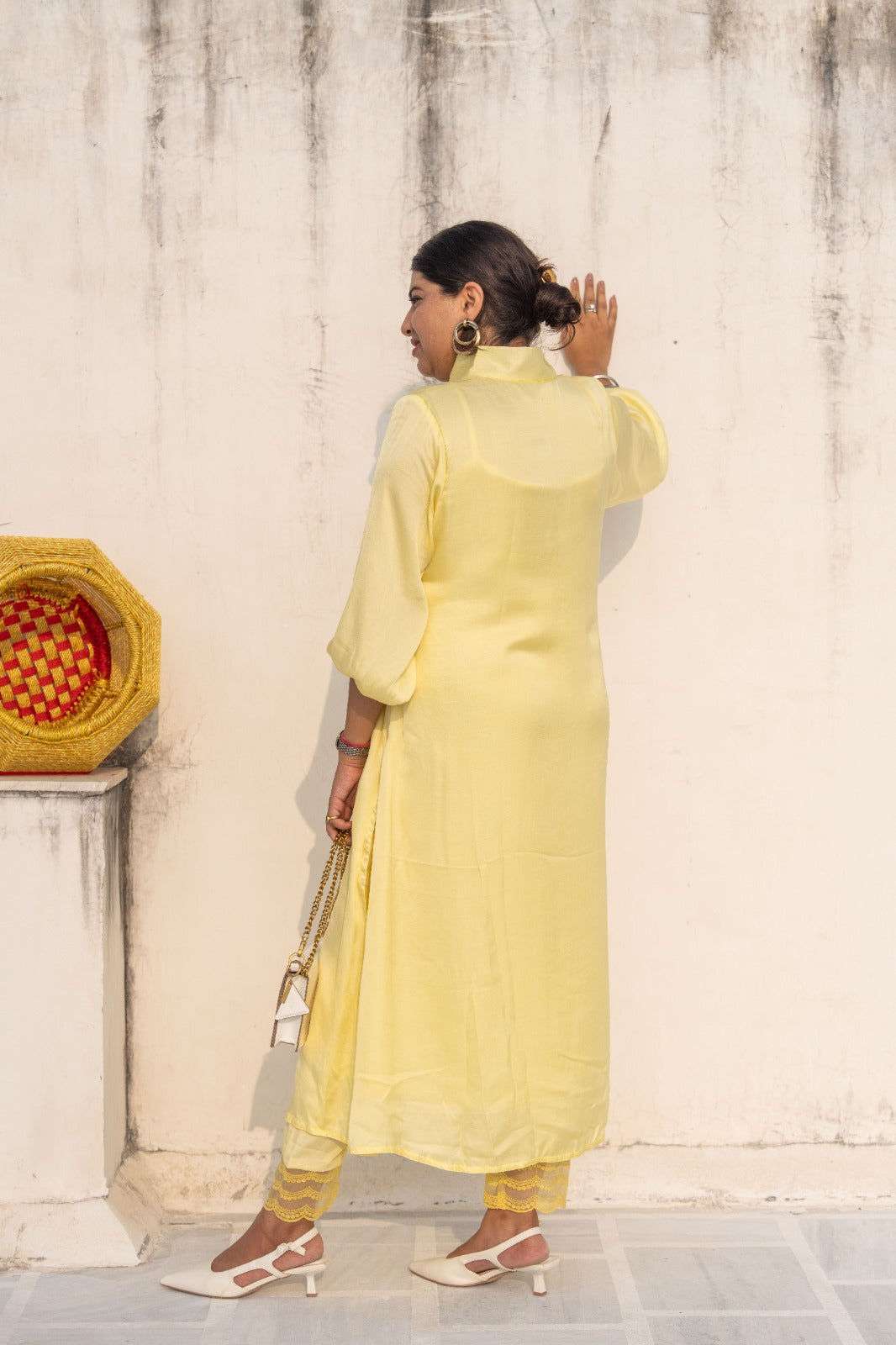 Lemon Dream Pakistani Kurta Set