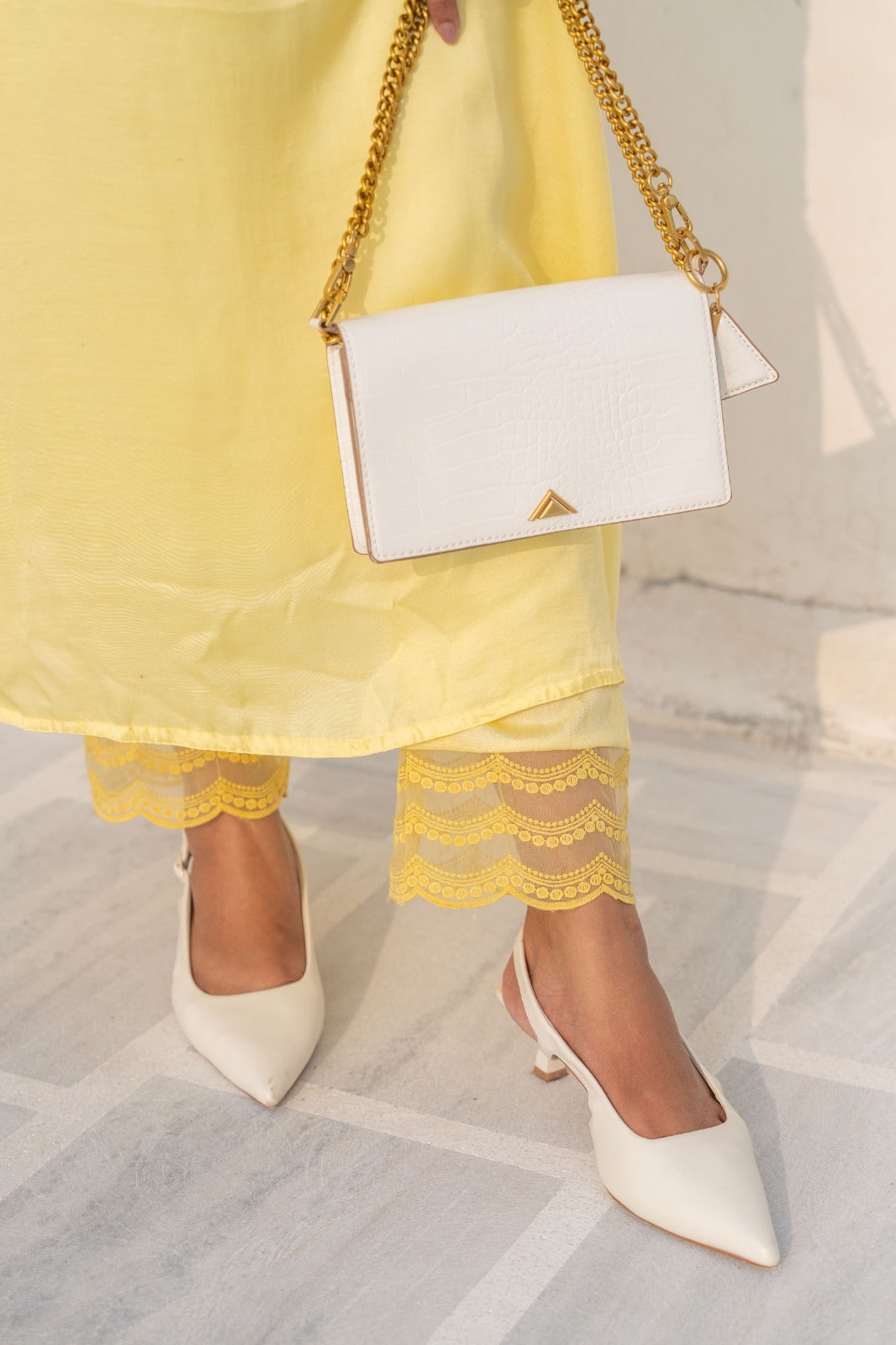 Lemon Dream Pakistani Kurta Set