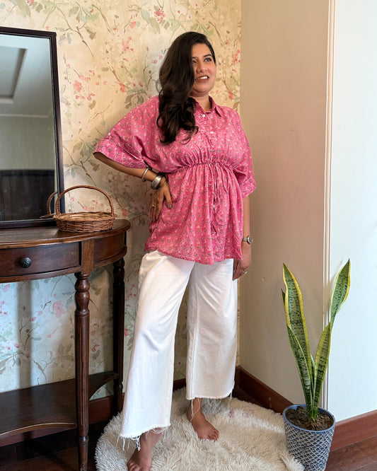 Pink Kaftan Top